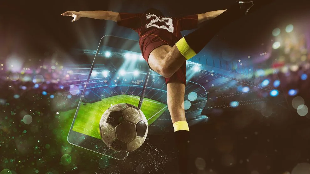 Aksi pertandingan olahraga sebagai penutup halaman taruhan SVIP2